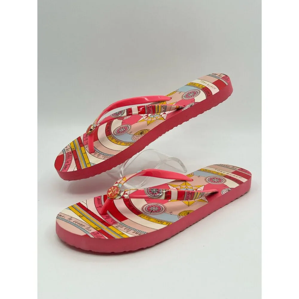 TORY BURCH Size 9.5 Coral Women Sandal